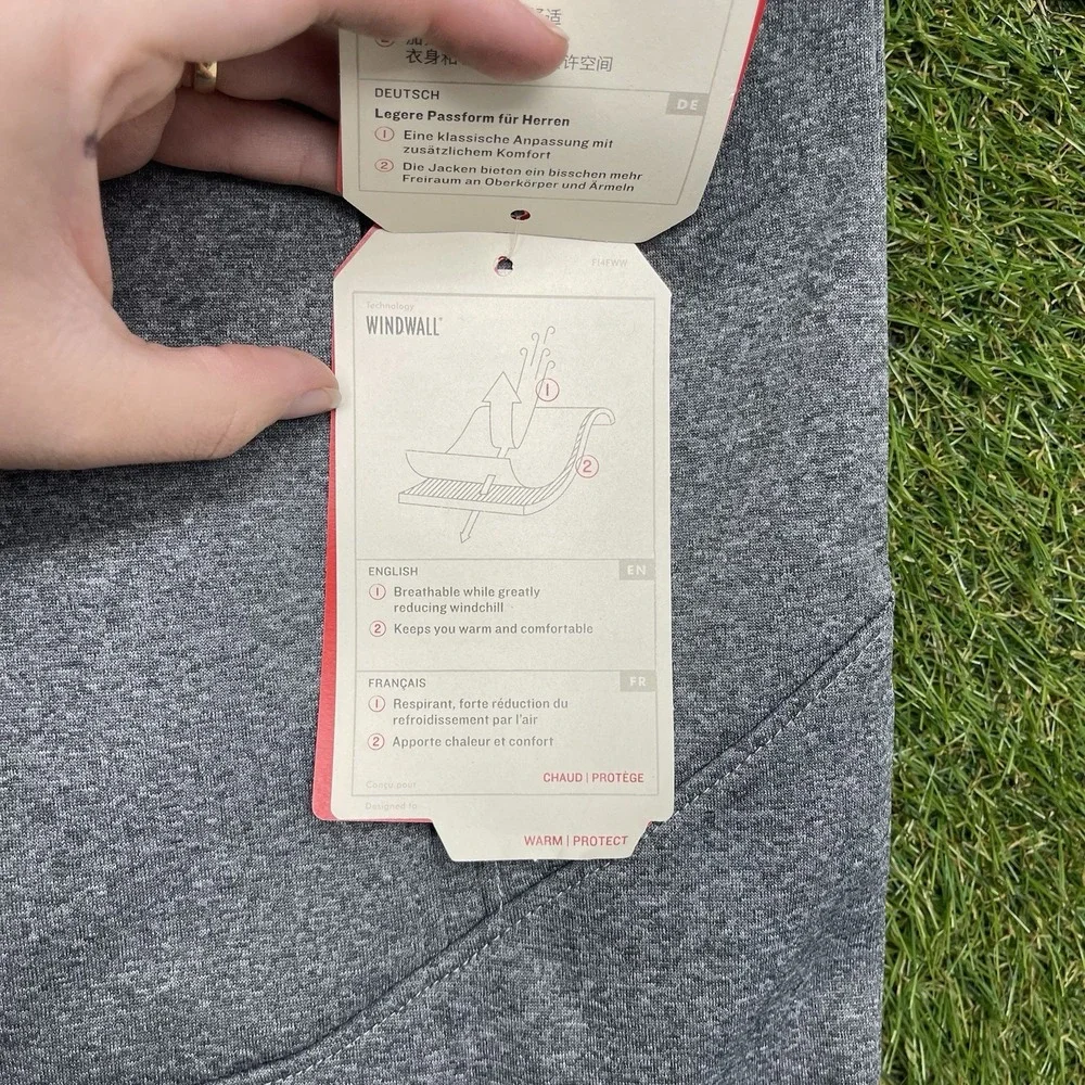 The North Face Apex Canyonwall Vest Mens Small Gray Zip Up Eco Softshell NEW